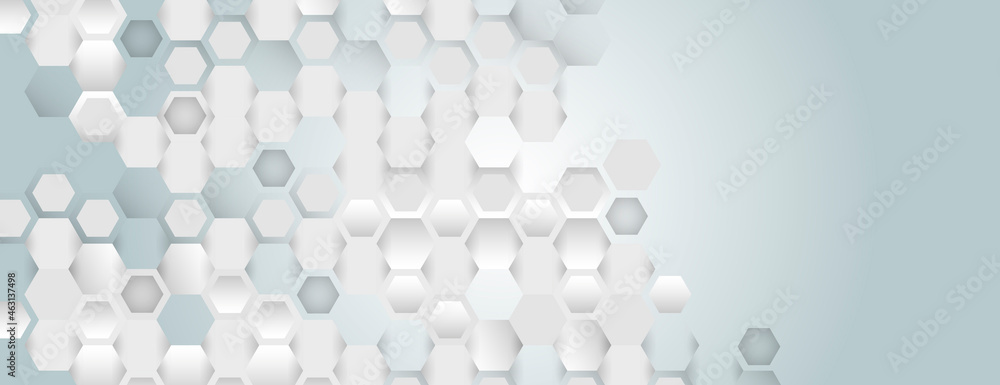 Aufkleber Illustration of hexagon pattern. Vector abstract pattern with hexagon shapes
