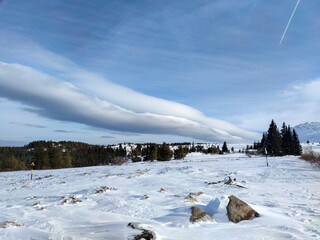 Amazing Winter panorama of Vitosha Mountain, Bulgaria