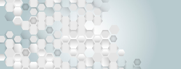 Illustration of hexagon pattern. Vector abstract pattern with hexagon shapes