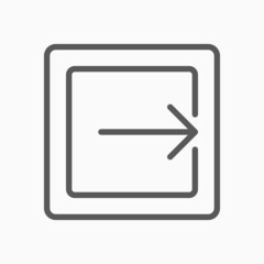 arrow export icon, arrow vector