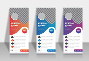 Corporate Roll-up Banners, Set of roll up banner, roll up banner, banner, Corporate banner design, Pop up banner design, Creative banner, Banner eps.