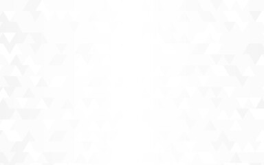 Abstract neutral background. White geometric mosaic. Smooth triangular wallpaper. Minimal website backdrop. Elegant light template. Vector illustration