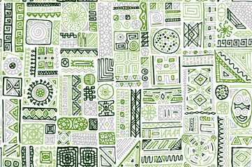 Obraz premium Traditional african vector seamless pattern design