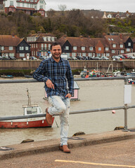 man on the harbour