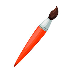 
paint brush, professional artist's tool. isolated on white background. Vector illustration