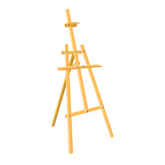 Drawing table, professional easel. isolated on white background. Vector illustration
