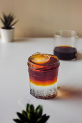 Moody layered coffee  mocktail