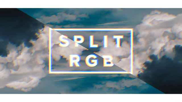 Split RGB Wipe Media Reveal