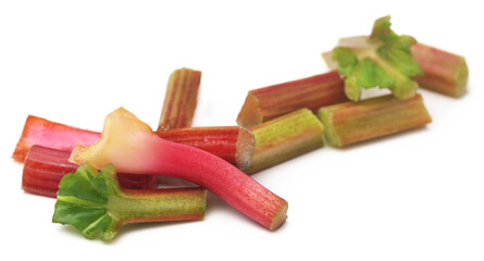 Fresh rhubarb