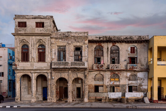 Old abandoned building in La Havana, Cuba