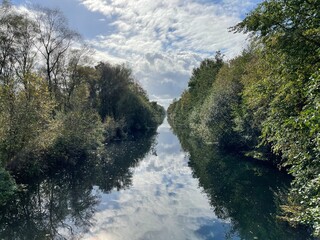 Canal in the Mariapeel Griendtsveen Brabant The Netherlands