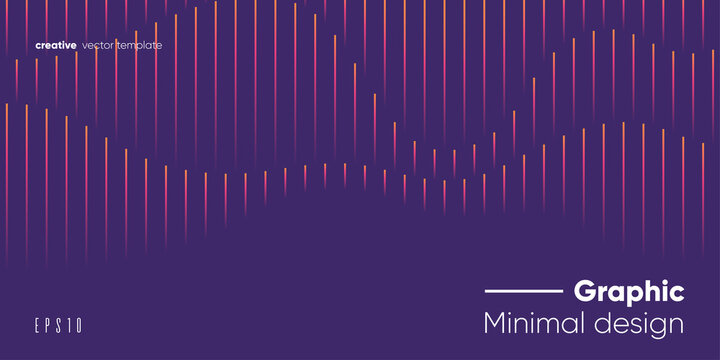 Minimal geometric banner design. Vector wallpaper.