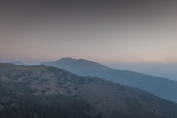Foggy Dawn on the Mountain Elbert