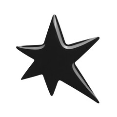 Blot of black nail polish isolated on white