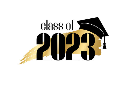 Class of 2023 Bold Year Graduate Graduation School College Clipart Digital  Download SVG PNG JPG PDF Cut Files