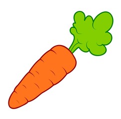 Cute carrot cartoon