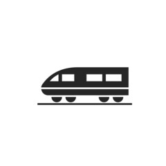Obraz na płótnie Canvas high speed train icon. railway passenger transport symbol