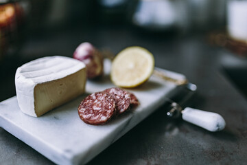 Preparing some appetizer food in the kitchen