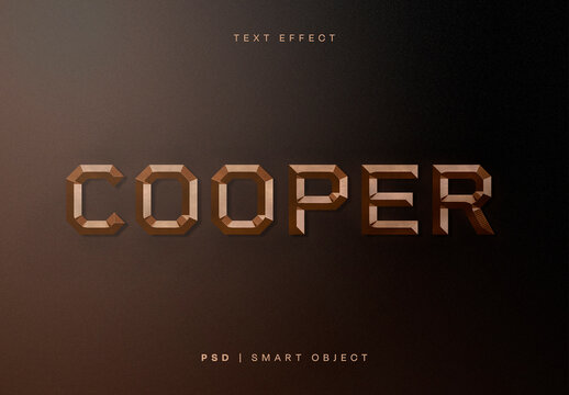 Cooper Text Effect Mockup