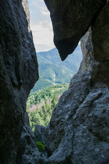 rock in the cave