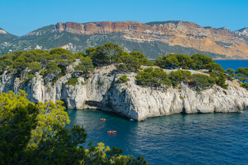 Calanque de Port Miou near Cassis Fishing Village. Calanques National Park. Provence, French...