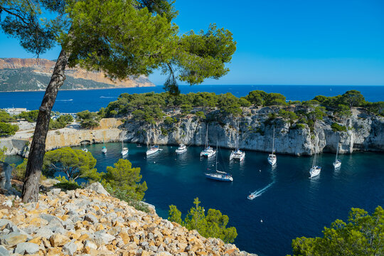 Calanque de Port Miou near Cassis Fishing Village. Calanques National Park. Provence, French Riviera, France, Europe