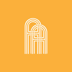 AA MONOGRAM INITIALS DESIGN