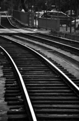 Fototapeta premium tracks in the distance