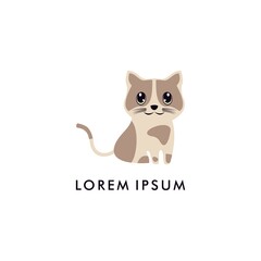 cat logo. design template vector illustration