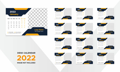 Creative Desk Calendar Design for 2022