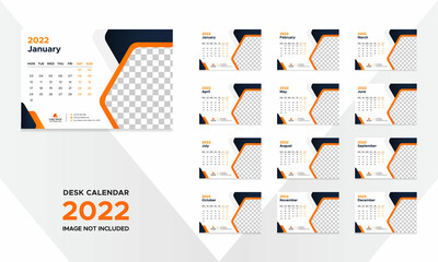 Creative Desk Calendar Design for 2022