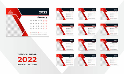 Creative Desk Calendar Design for 2022