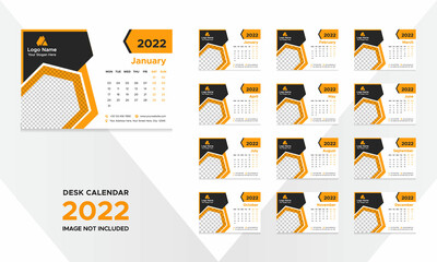 Creative Desk Calendar Design for 2022