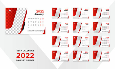 Creative Desk Calendar Design for 2022