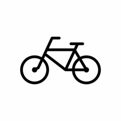 Fototapeta na wymiar Bicycle line art vector Icon for apps and websites