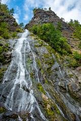 Very high Rocky Brook Falls Washington State