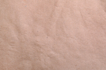 Texture of kraft paper bag as background, closeup