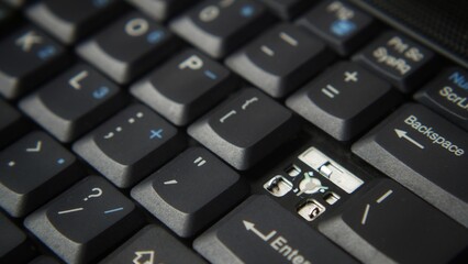 Broken Laptop keyboard the symbol key is missing
