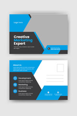corporate postcard design template