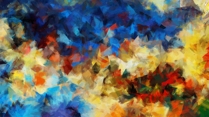 Modern Colorful Brushstroke Painting Background. Abstract Texture Background.