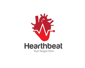 hearth beat for hearth medical care logo designs for health service logo