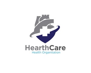 hearth care logo for medical cardiovascular symbols