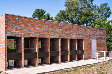 Divisions of an outdoor shooting range