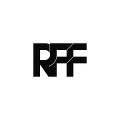 Obraz premium rff initial letter monogram logo design