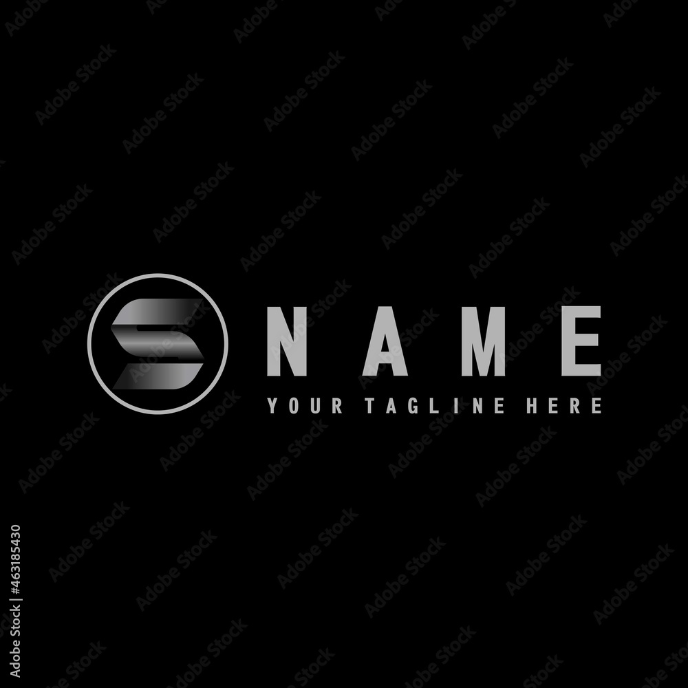 Poster letter or word s font in black variant image graphic icon logo design abstract concept vector stock.