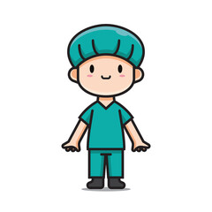 Cute Nurse Vector