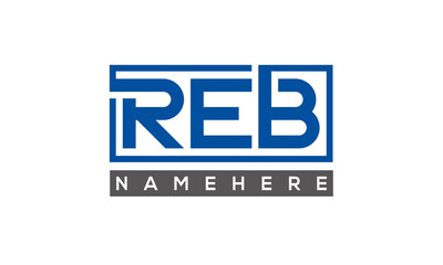 REB creative three letters logo