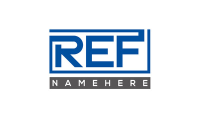 REF creative three letters logo