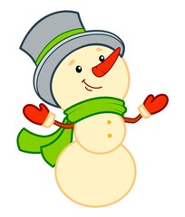 Christmas cartoons clip art. Snowman clipart