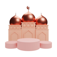 podium with islamic concept